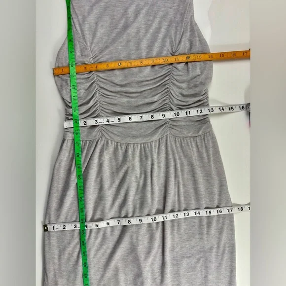 Jason Wu Grey Malin Shirred Bodice Sleeveless Tencel & Silk Dress, Szs 6 & 8